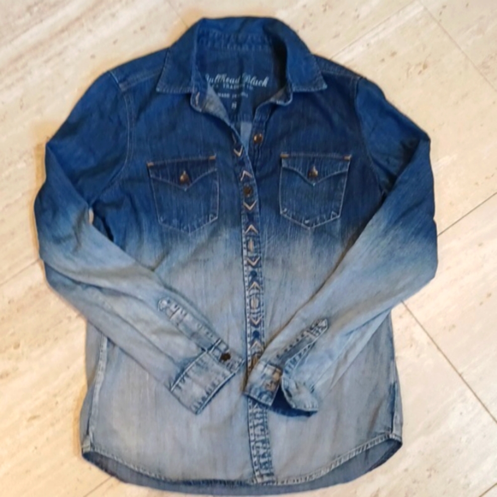 Bullhead Black Ombre Denim Shirt